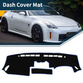 Dashboard Cover Mat for Nissan Fairlady Z33 350Z (2002–2008) Black Blue