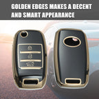 Silicone Key Fob Case Cover for KIA Sorento Carens (2013–2014) Black