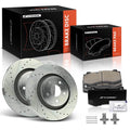 Front Drilled Brake Rotors & Ceramic Pads for Jeep Grand Cherokee (2006–2010)