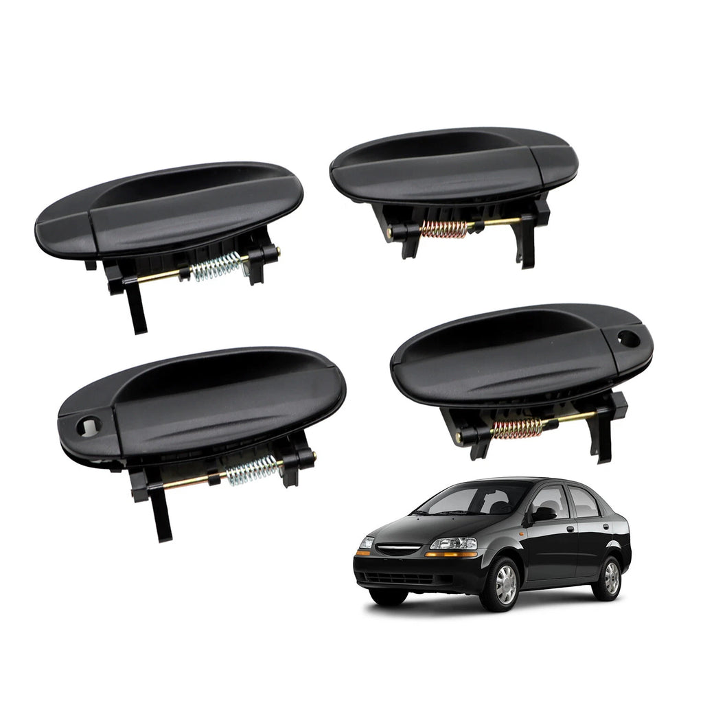 Set of 4 Door Outside Handles for Chevy Aveo (2004–2008)