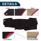 Set of 2 Dashboard Dash Cover Mats for Nissan Micra March K13 (2010–2017)