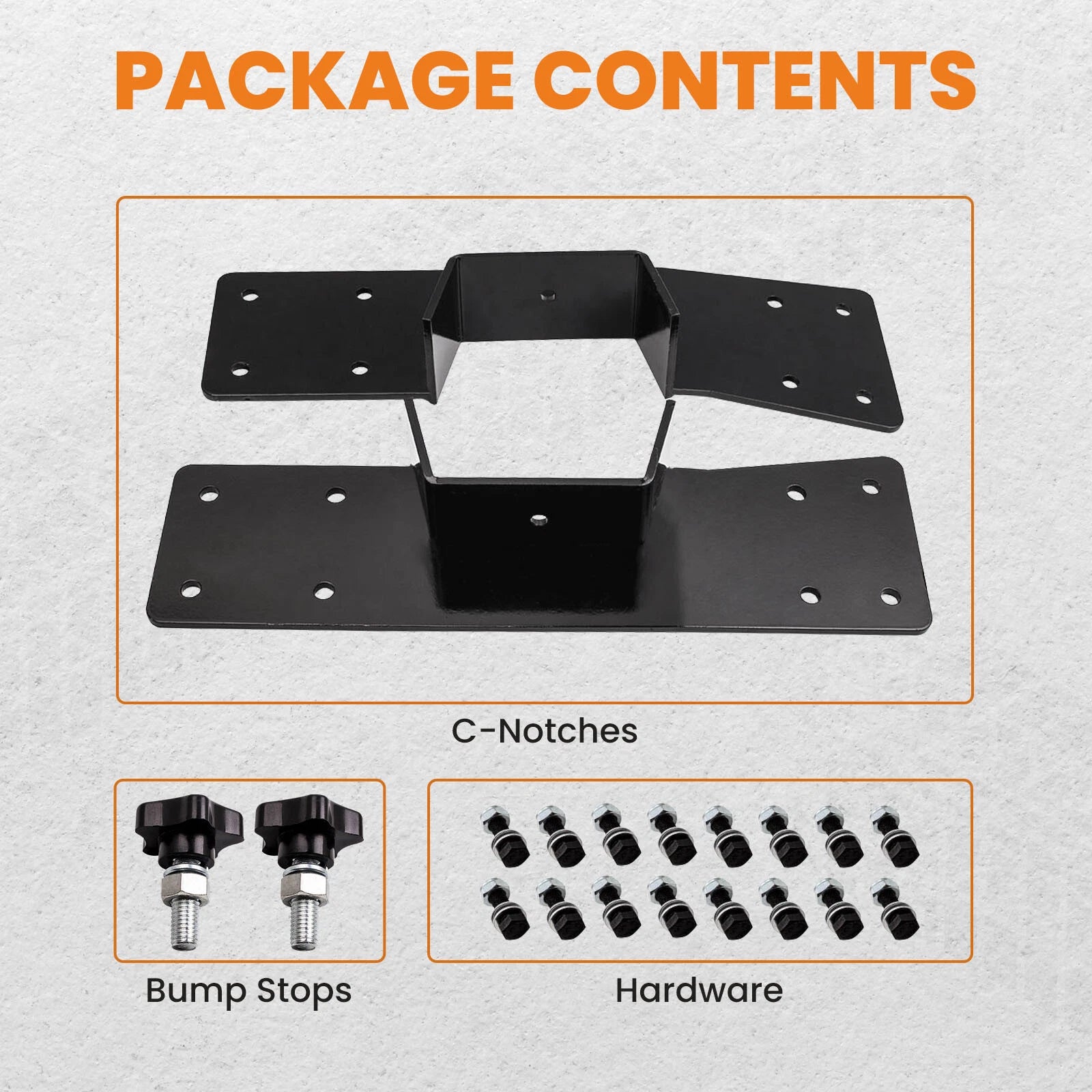 Rear Axle Lowering C Notch Kit for Chevy Silverado/GMC Sierra (1999–2006)
