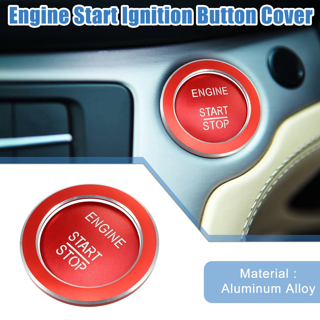 Engine Start Stop Button Cover Sticker for Mercedes-Benz A B C GLC GLA ML (2013–2023) Red