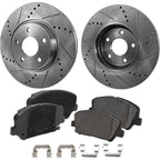 Brake Disc and Pad Kit for Hyundai Veloster, Kia Forte Koup (2013–2016)