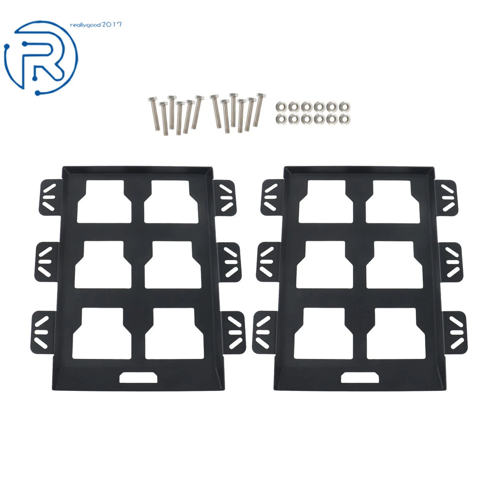 2X Mounting Plate for Organization System (50 lbs, Black)