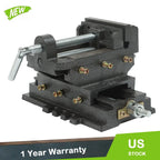 4" Cross Drill Press Vise for Heavy Duty Metal Milling (2-Way Clamp)