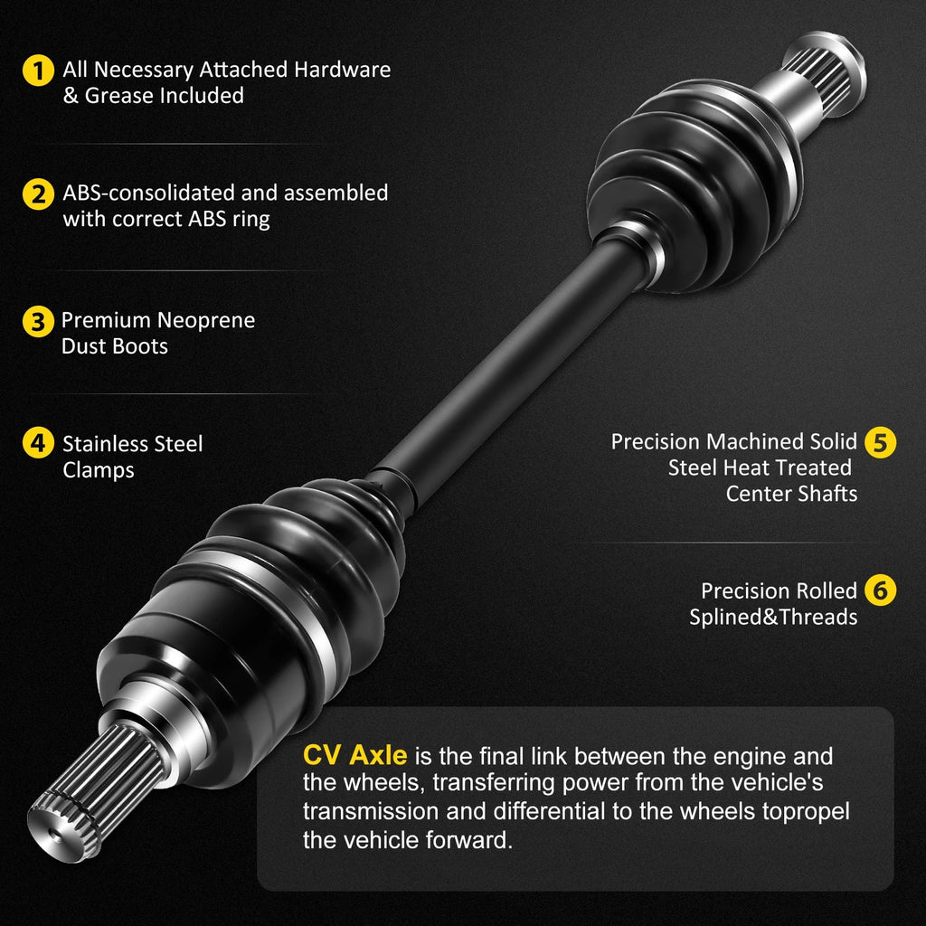 2X CV Axle Shaft for Yamaha Grizzly 700/550 (2007–2014)