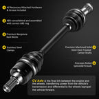 2X CV Axle Shaft for Yamaha Grizzly 700/550 (2007–2014)