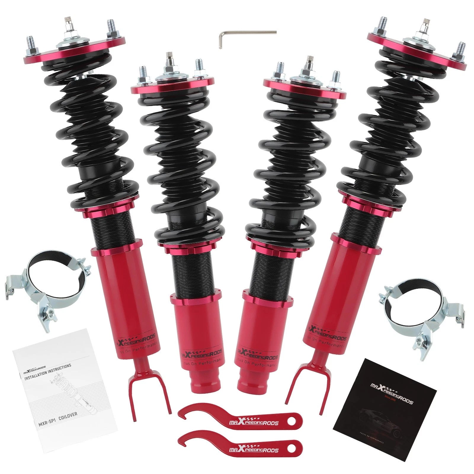 2X Adjustable Damper Coilover Lowering Kits for Honda Accord (1990–1997)
