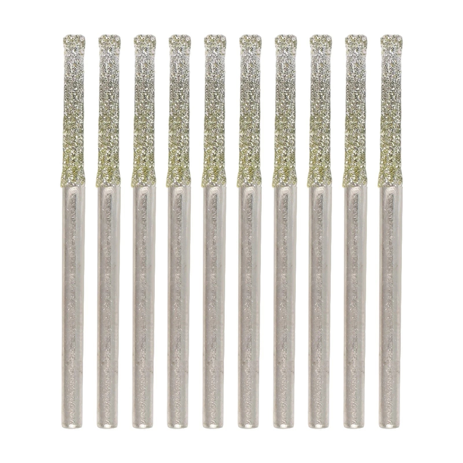 10PCS Glass Drill Bits 0.8-2.5mm with 2.35mm Shank for Jewelry Crafts