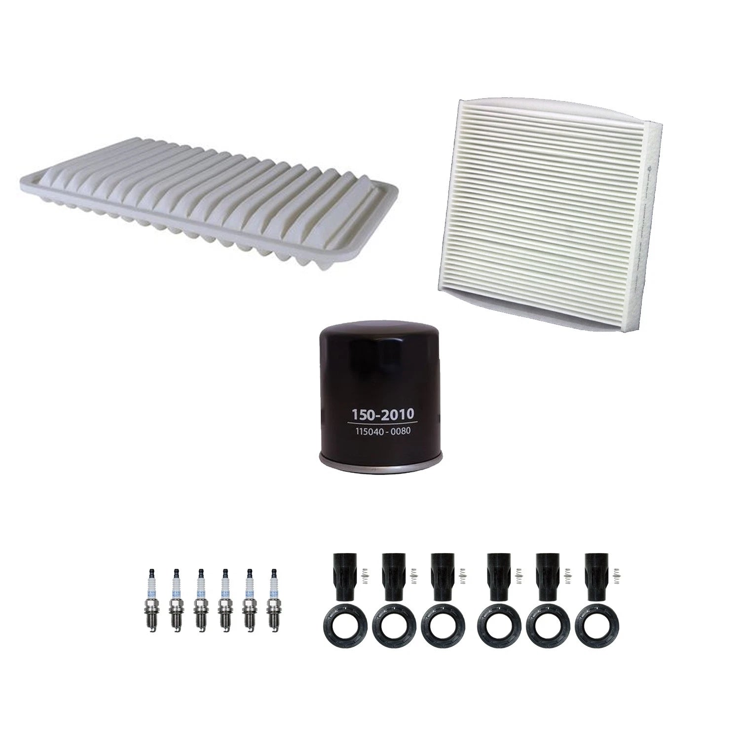 Tune Up Kit with NGK 6 Spark Plugs & Boots for Camry ES330 Sienna Solara (2002–2006)