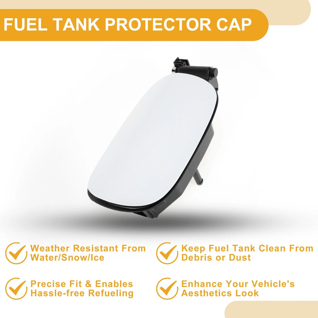 Fuel Tank Door Cap for Mercedes-Benz W205 (2014–2021) Fuel Filler Flap Cover White