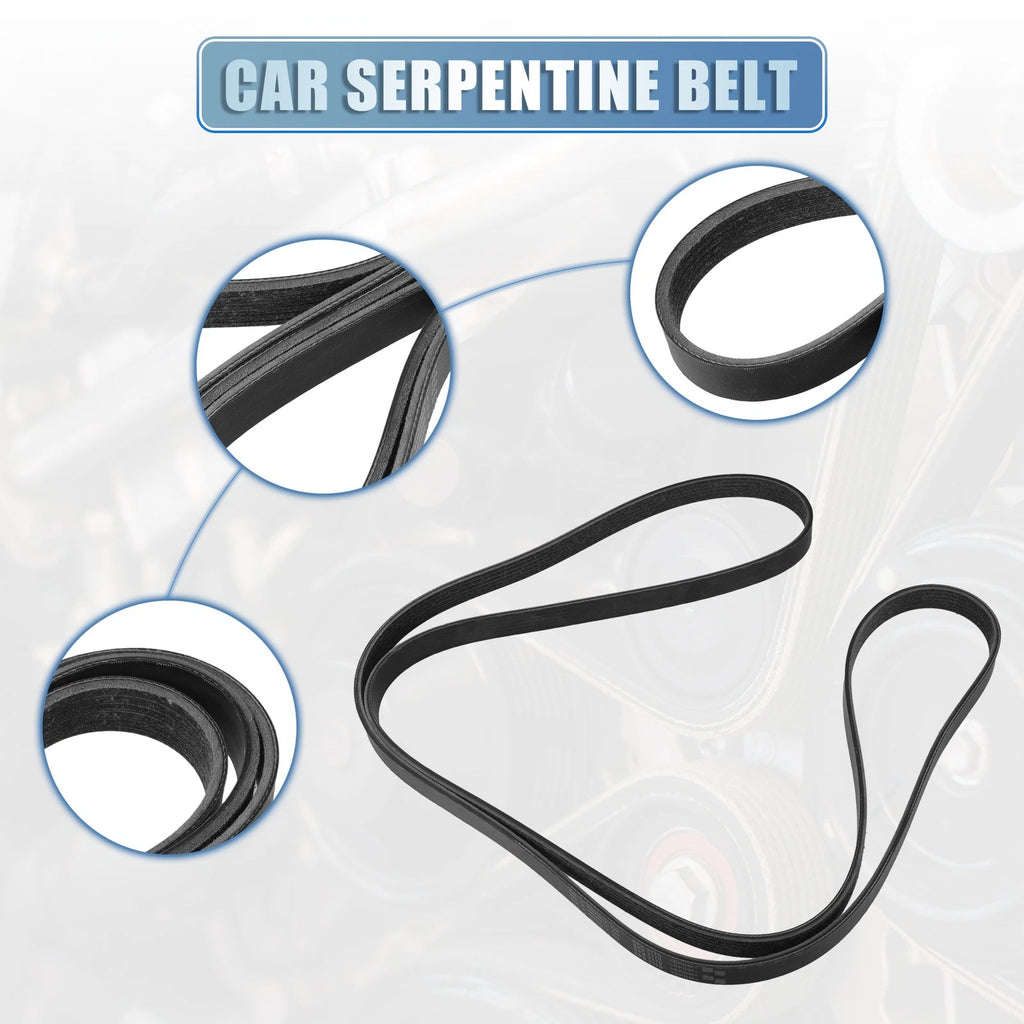 Serpentine Belt for Chevrolet Camaro 6.2L (2010–2011) No. 12610786 Black