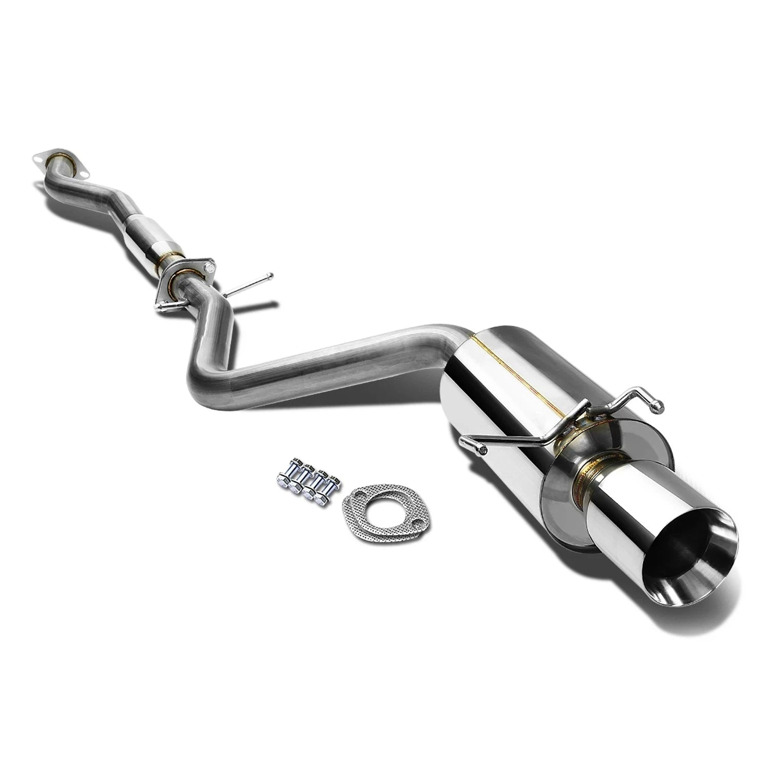 4" Rolled Muffler Tip for Altezza IS 2JZ XE10 (1998–2005) - Stainless Catback Exhaust