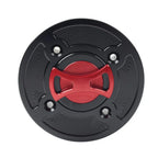 CNC Red Gas Fuel Tank Cap Cover for DUCATI Panigale V4/S/R (2018-2021)