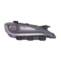 Passenger Halogen Headlight Assembly w/LED Daytime Running Lamps w/Chrome Trim