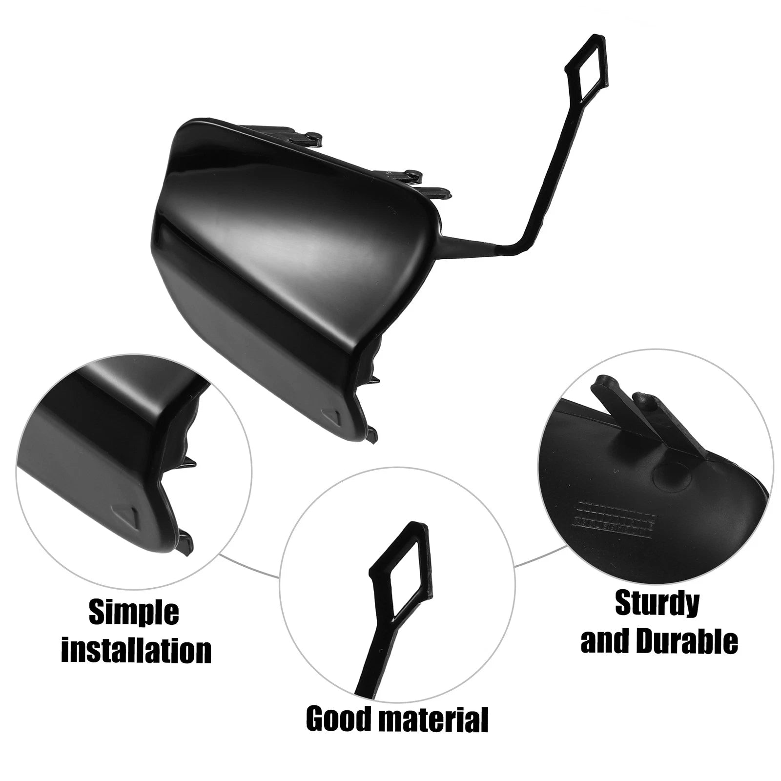 Tow Hook Cover for Mercedes-Benz GLA 250 4Matic (2015–2020) Black