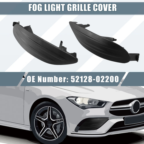 1 Pair Fog Light Grille Cover for Toyota Corolla (2014–2019) 52128-02200 52127-02170
