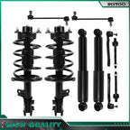 Front Struts Rear Shocks Sway Bars Tie Rods Kit for Kia Forte Koup (2010–2013)