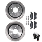 Set of 4 Rear Brake Rotors and Pads for Ford F-150 (2012–2020) S-5418 D1602