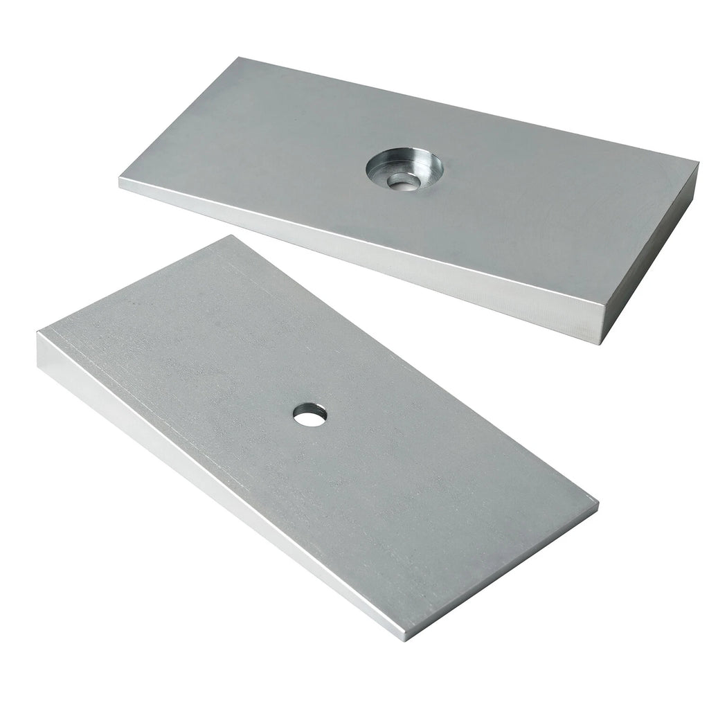 Set of 2 Steel Pinion Angle Shims 2.5" Wide 4° for Universal Fit