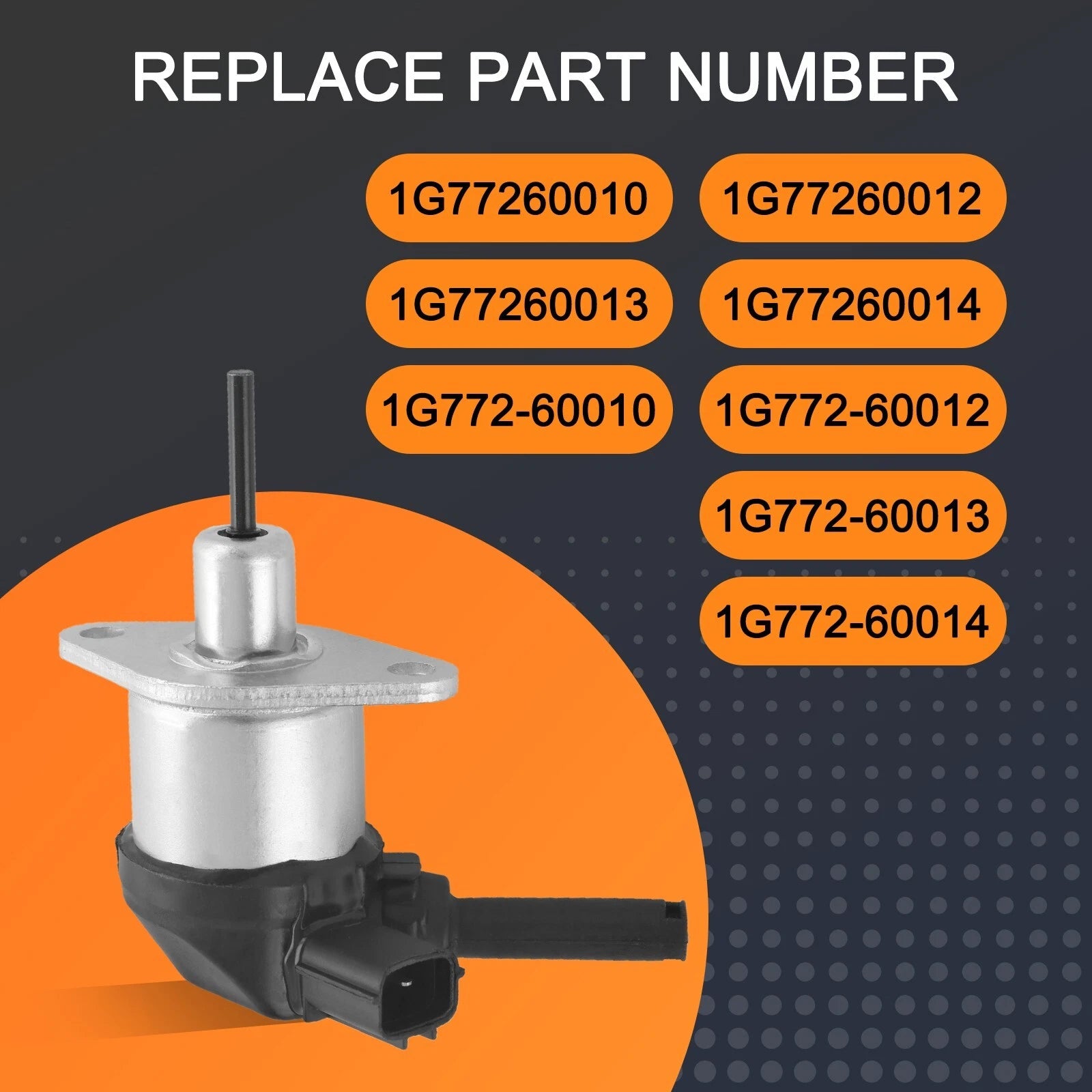 Fuel Shutoff Solenoid for Kubota V3300 V3600