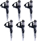 6X Common Rail Injectors 095000-6590 23670-E0010 for Hino J08E (2008–2015)