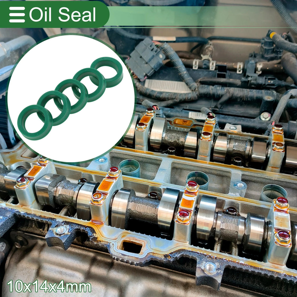 Set of 5 Oil Seal Ring 10x14x4mm for Rotary Shaft (High Pressure)