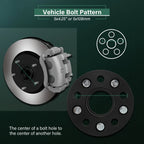 4X 1" Hub Centric Wheel Spacers 5x108 12x1.5 for Ford Thunderbird Escape (2000–2005)