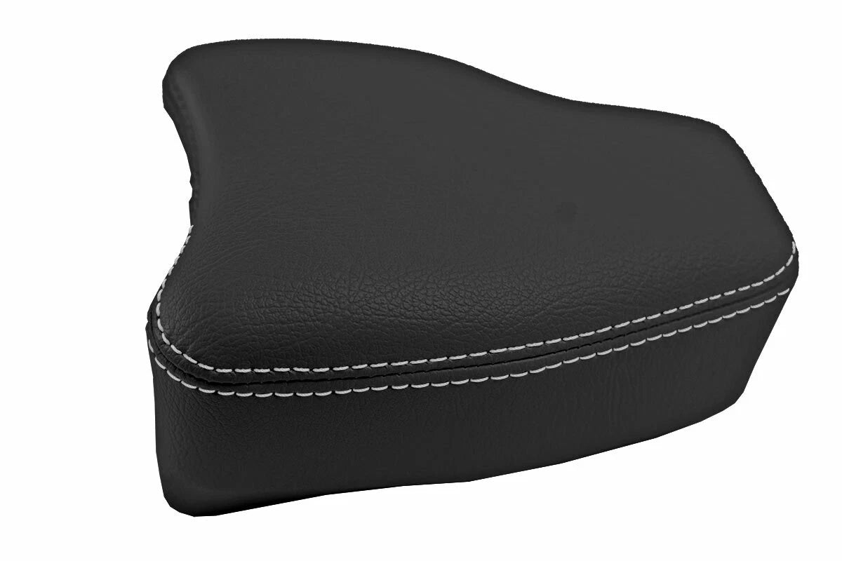 Leather Console Lid Cover for Subaru BRZ Scion GRS Toyota (2013–2020) White Stitch