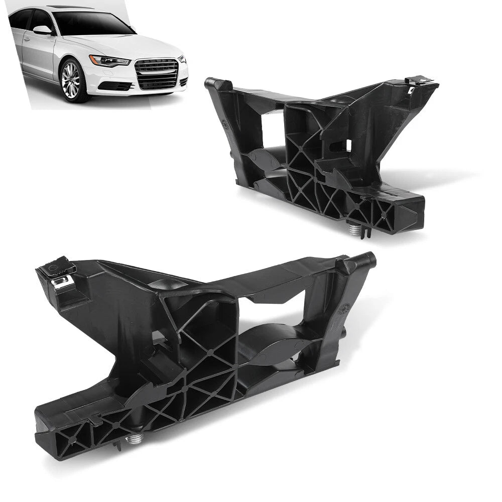 Set of 2 Front Bumper Headlight Support Brackets for Audi A6 A7 (2012–2018)