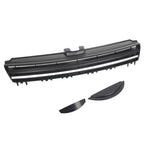 Front Bumper Upper Grille w/ Silver Trim for VW Golf Sportwagen (2015-2017)