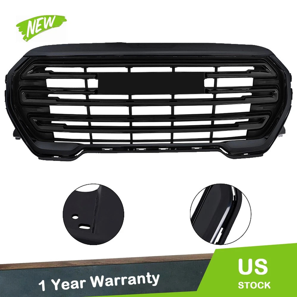 Front Upper Grille for GMC Terrain (2022–2023) Gloss Black