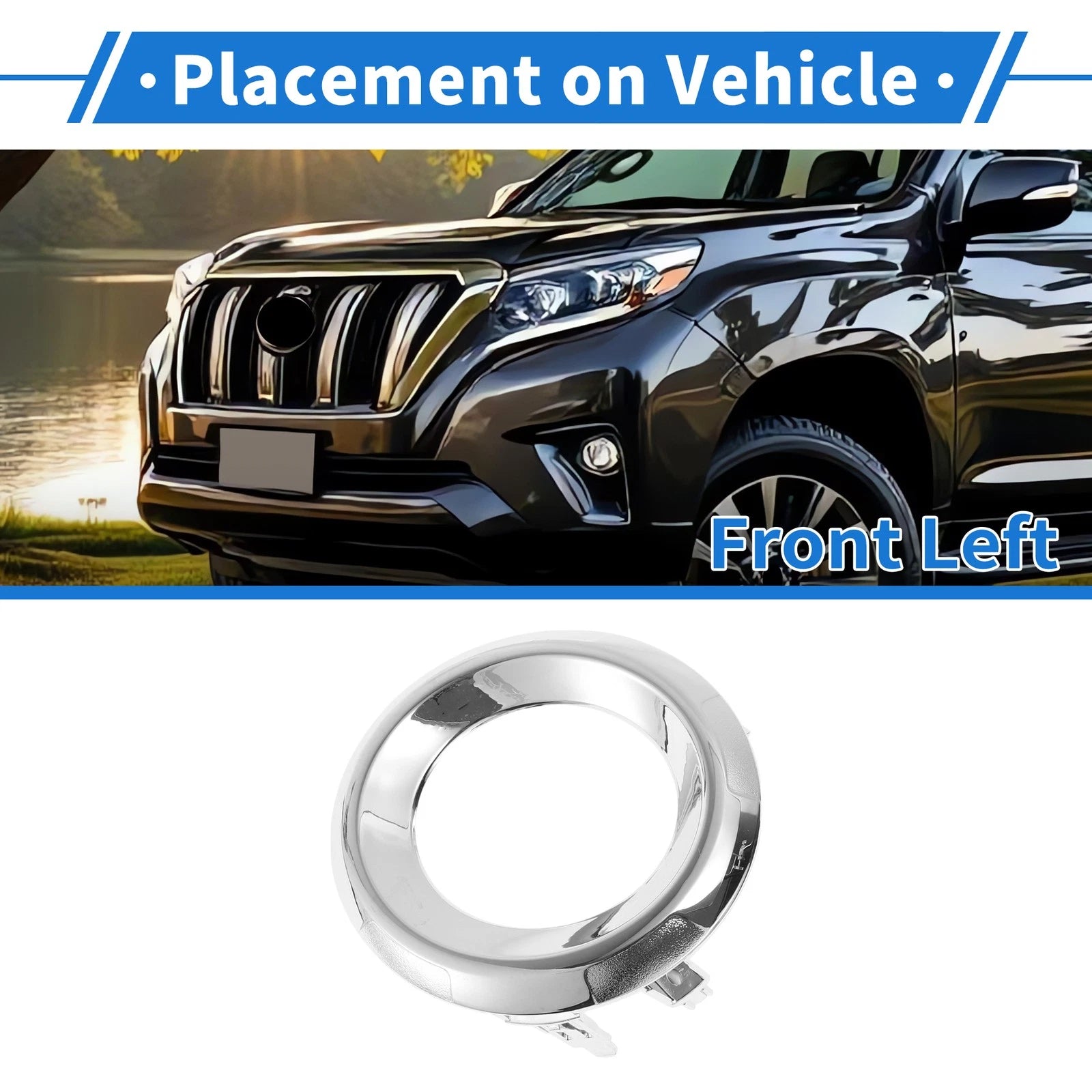 Front Left Fog Light Grill No. 521280G020 for Toyota Prado (2013–2017)