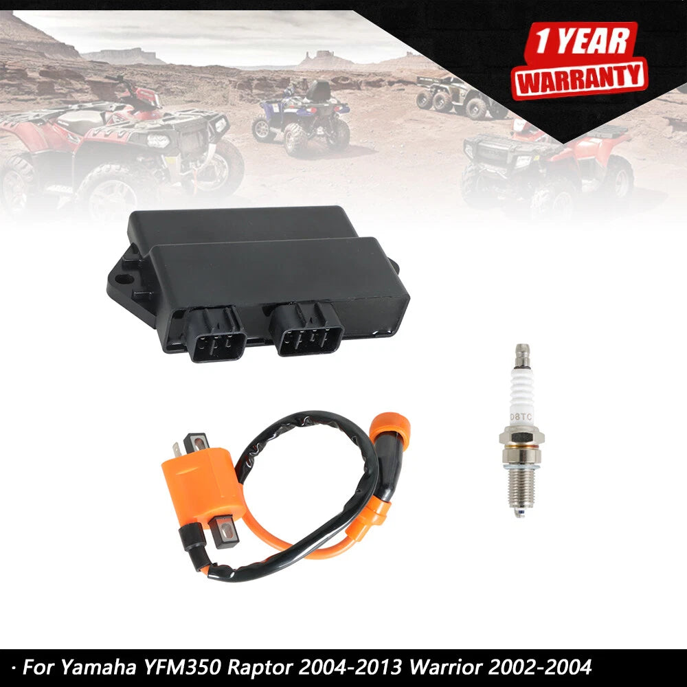 Ignition Coil CDI Spark Plug for Yamaha Warrior 350 YFM350X (1997â2001)