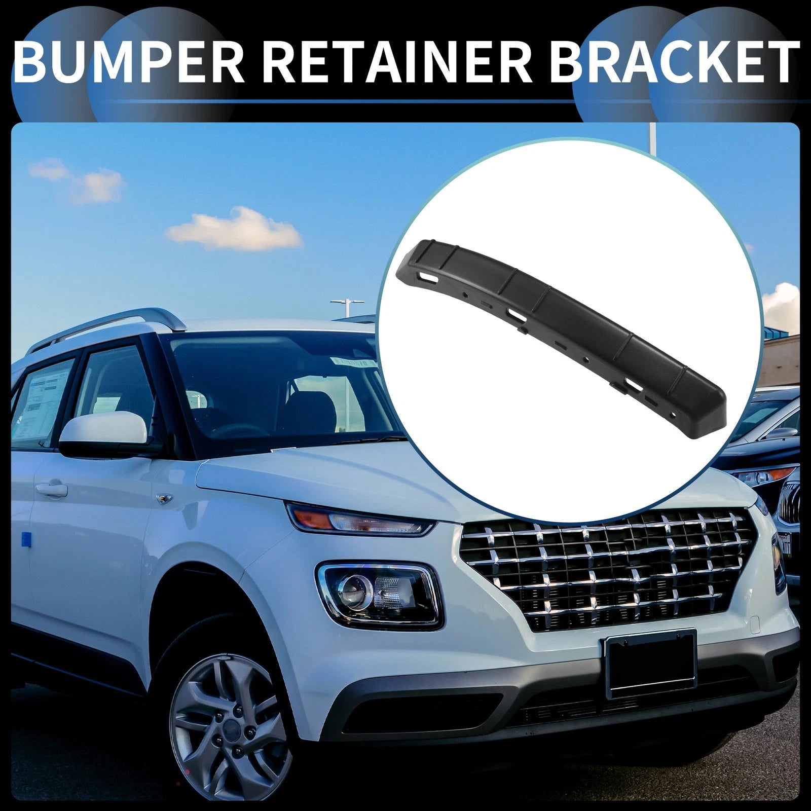1pc Left Front Bumper Retainer Bracket No. 86525K2000 for Hyundai Venue (2020–2023)