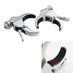 49mm Detachable Windshield Clamps for Harley Street Fat Bob Low Rider (2018–2023)