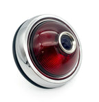 Tail Lights Pair with Blue Dot for Pontiac 1950 Round Style Glass Lens