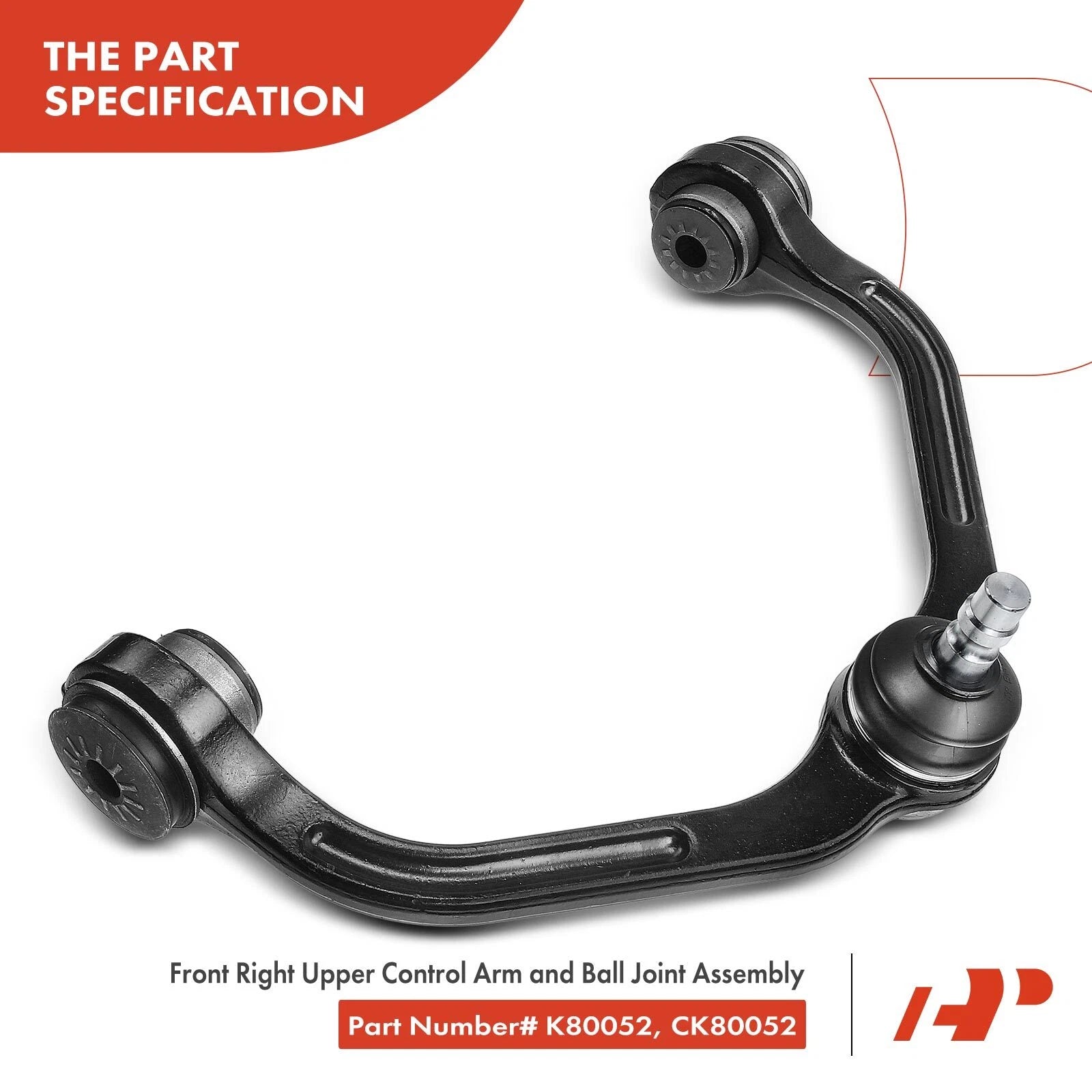 Set of 4 Front Upper Control Arms with Ball Joints for Ford Ranger (1998–2001)