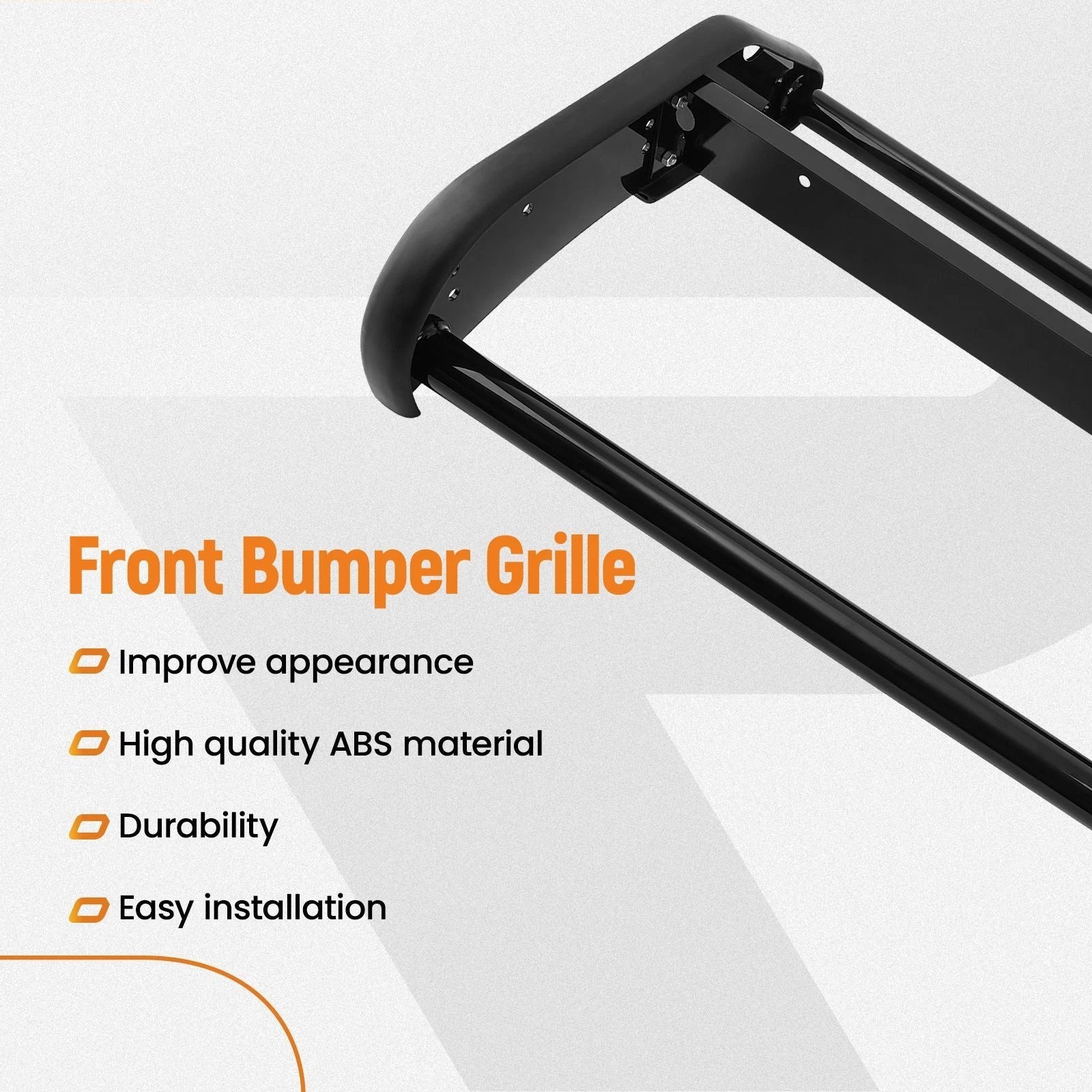 Front Bumper Grille Guard for Ford Explorer (2011–2015) Steel Black