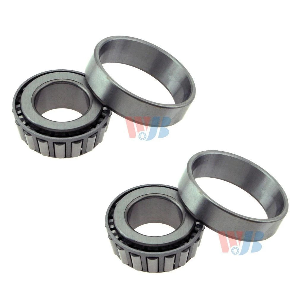 2X Front Outer Wheel Bearing Race Sets for Chevy Dodge Mazda Benz Volvo