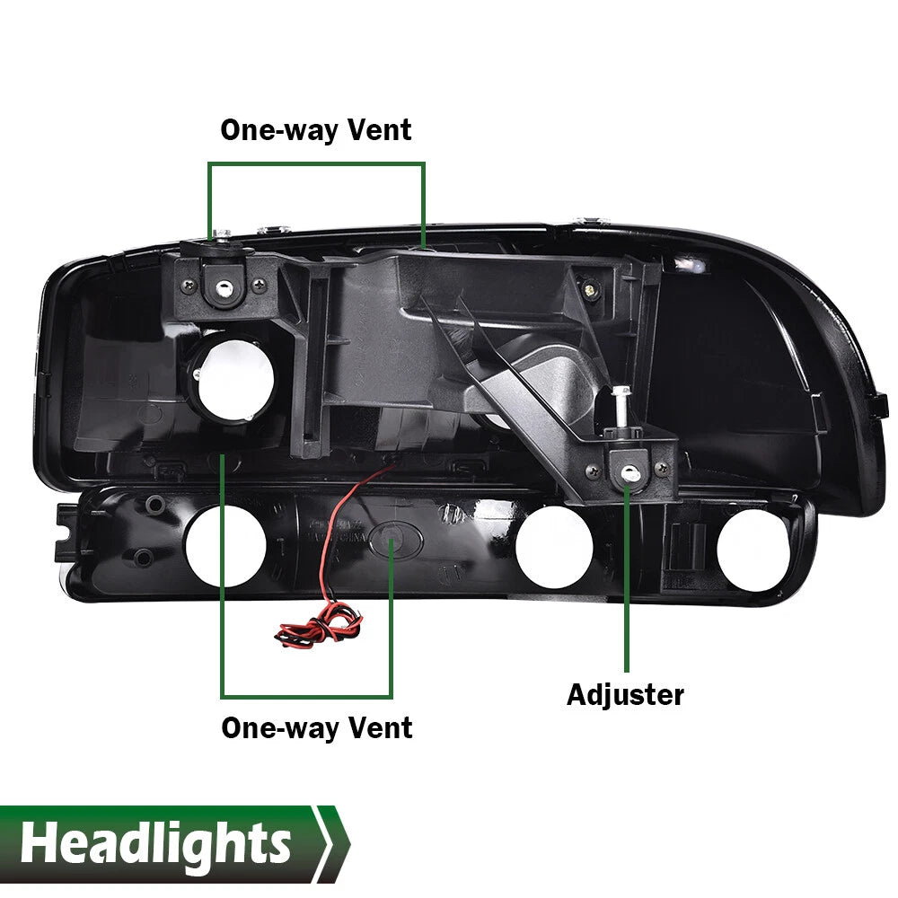 LED Headlights and Bumper Lamps for GMC Sierra/Yukon (1999–2007)