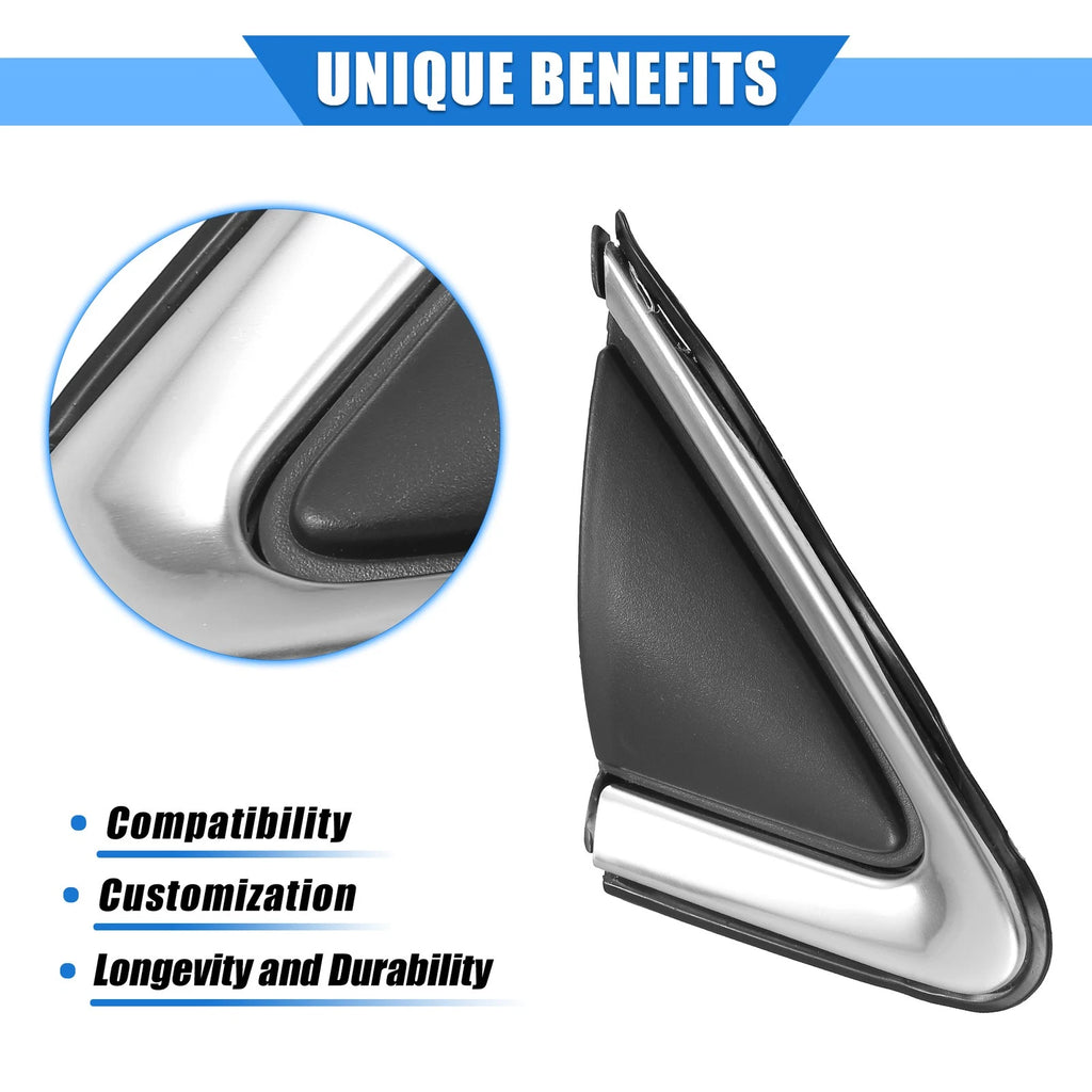 Front Right Side Door Mirror Flag Cover for Nissan Sentra (2016–2019) Black