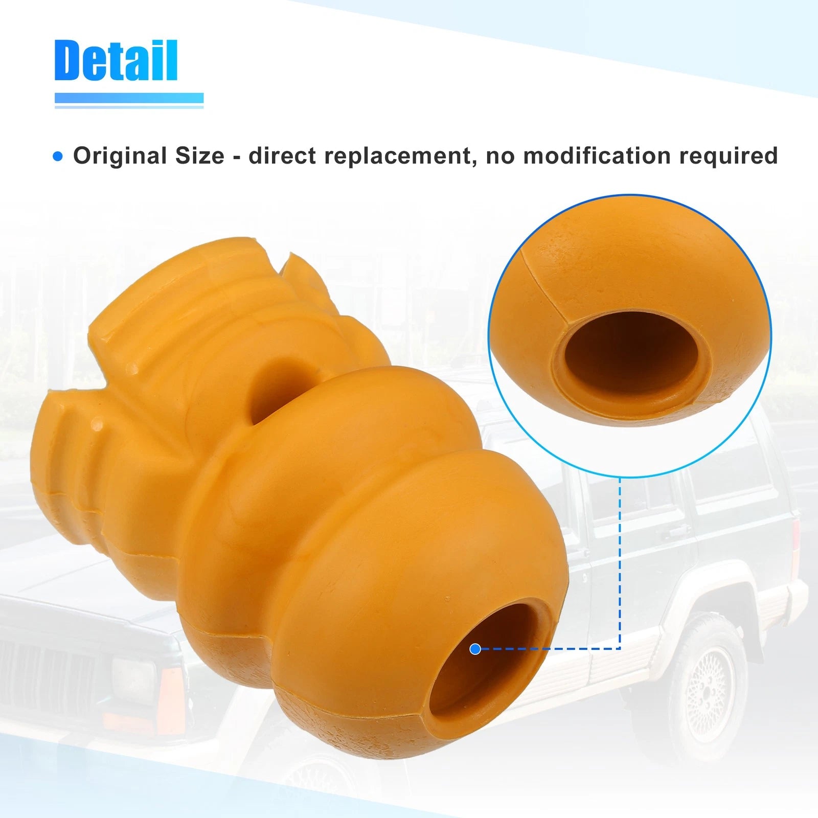 2 Pcs Rear Suspension Bump Stop for Kia Sorento (2002–2009) 55151-3E001