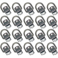 Set of 20 Bolt-on 1/2" D Rings for Flatbed Truck Trailer