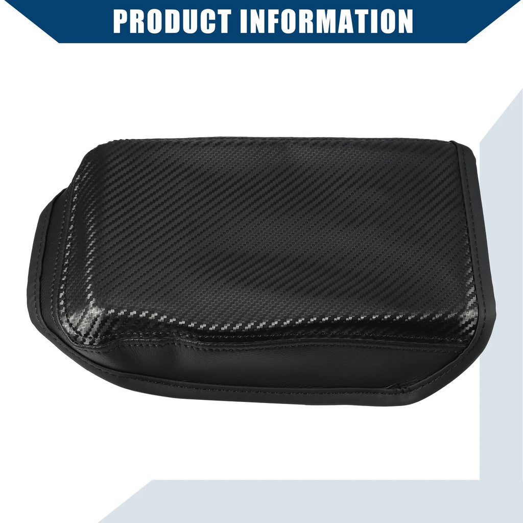 Center Console Armrest Cover for Volkswagen T-Cross (2018–2023) Black