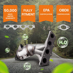 EPA Catalytic Converter w/ Outlet Manifold for Kia Rio/Pride (2005–2011)