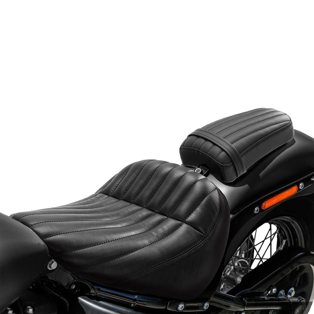 Driver Passenger Cushion Seat for Harley Softail FXBB FXST (2018–2024) Black