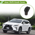 Car Gear Shift Knob Cover for Lexus RX350 2023-2024 Black Faux Leather