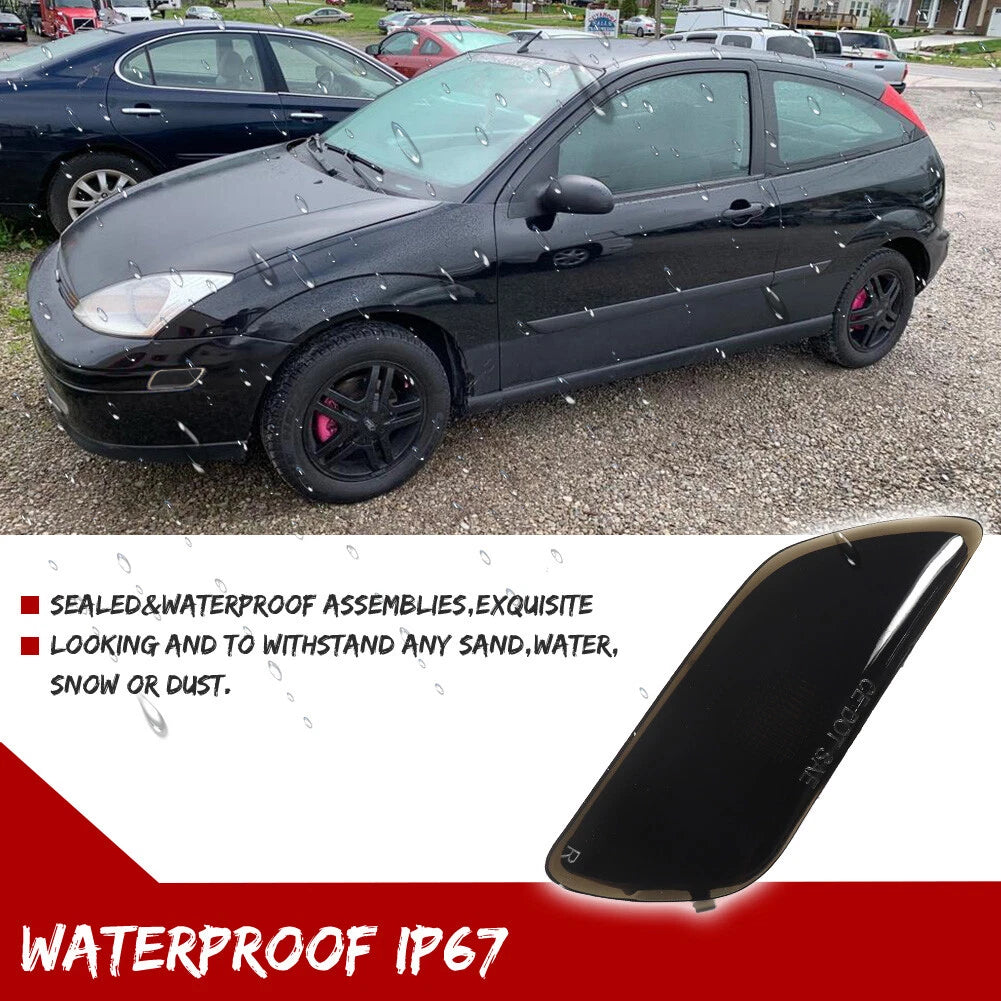 2X Smoked Lens Front Side Marker Lights for Ford Focus (2000–2004)
